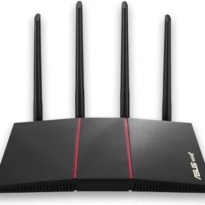 ASUS RT-AX55 AX1800 Dual Band WiFi 6 Gigabit Router, 802.11ax