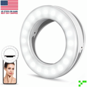 Phone Ring Light USB Rechargeable Clip-On Selfie